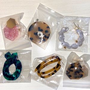 Set of 6 Statement Earrings